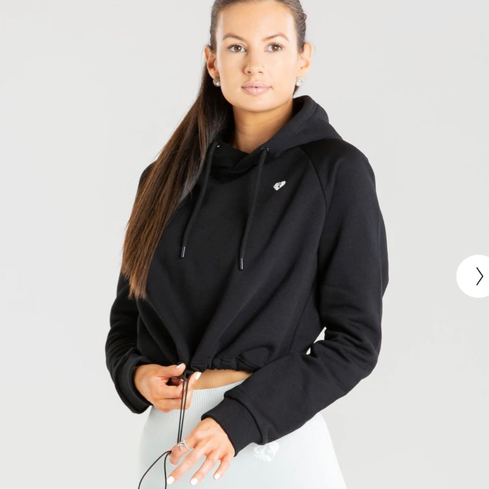 Women’s Best Cropped Hoodie - Black - XXL